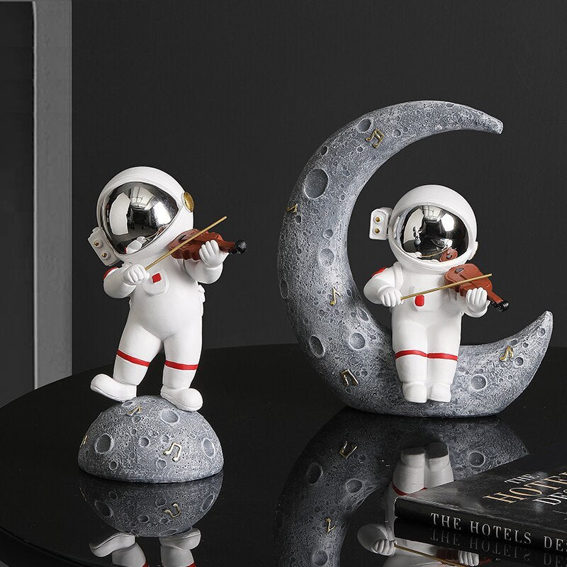 Astronaut Jazz Band Dekorativ Konstverk för Unik Heminredning