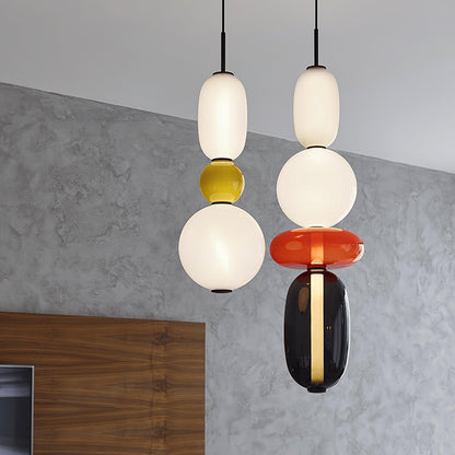 LumiSphere Light - Modern Färgat Glas LED Pendellampa