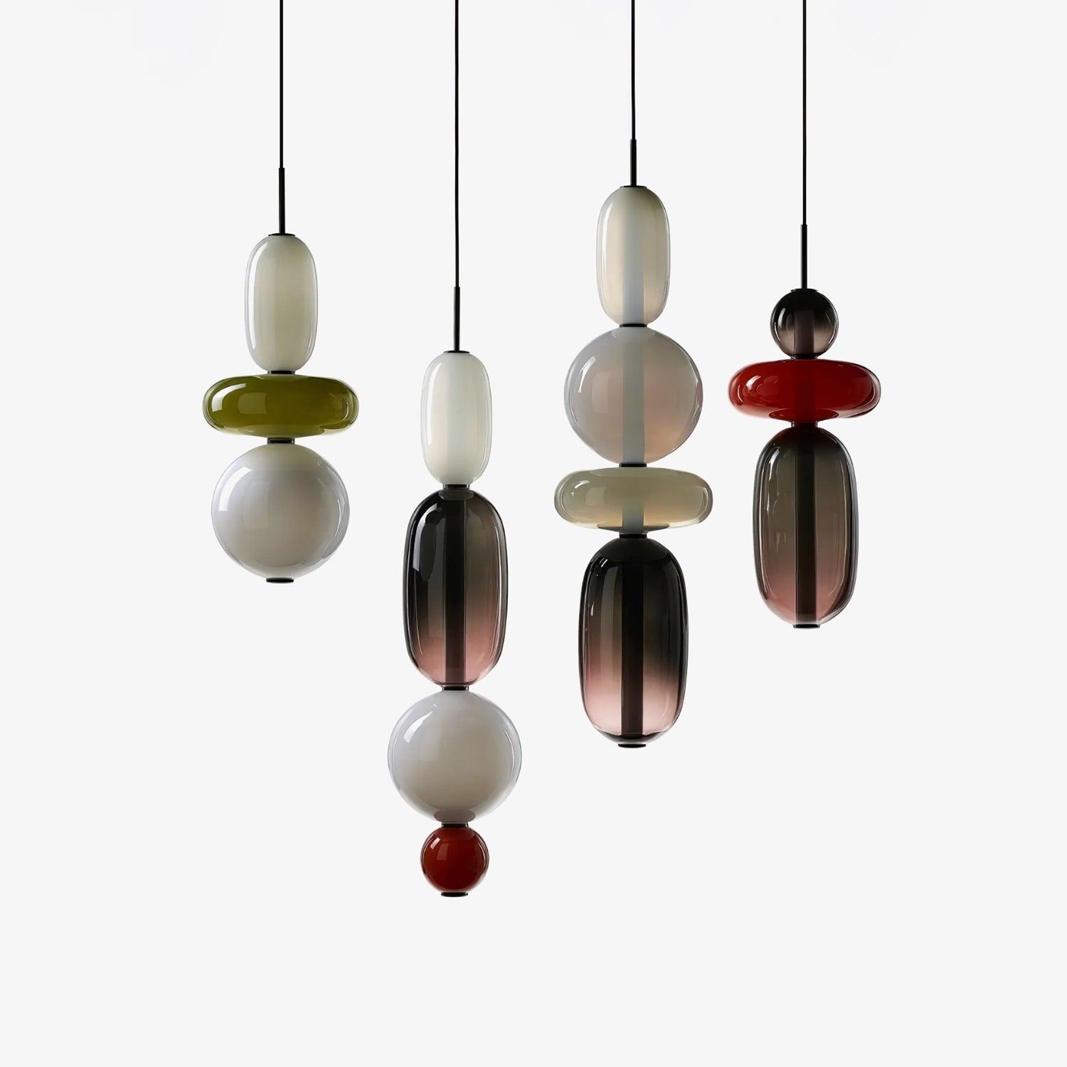 LumiSphere Light - Modern Färgat Glas LED Pendellampa