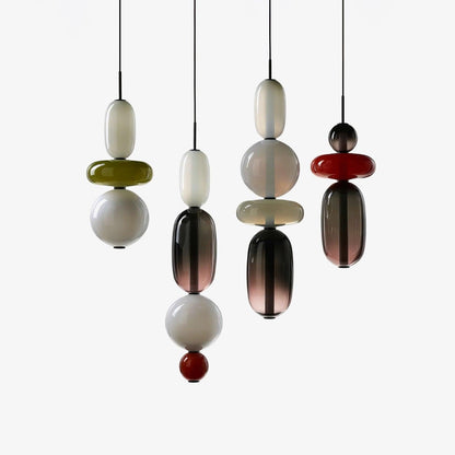 LumiSphere Light - Modern Färgat Glas LED Pendellampa