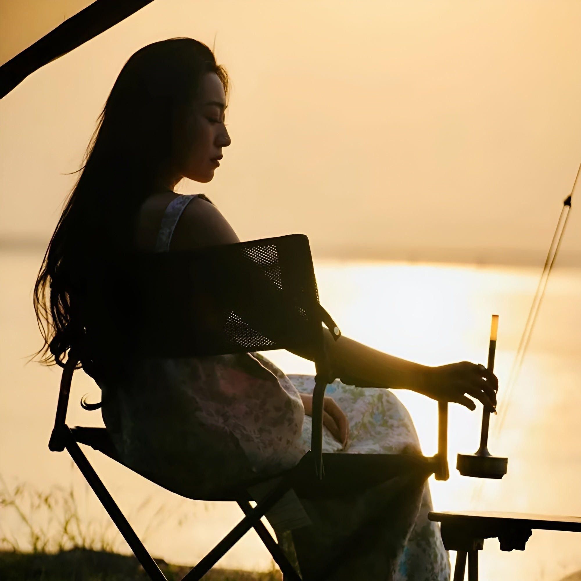 CandleBreeze Lampa - Trådlös uppladdningsbar bordslampa - Hem- och utomhuscampinglampa
