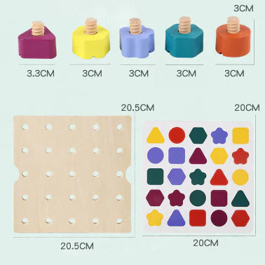 Screw &amp; Play Board | Utveckla finmotorik genom lek