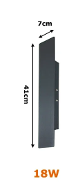 LED Vattentät Vägglist Lampa