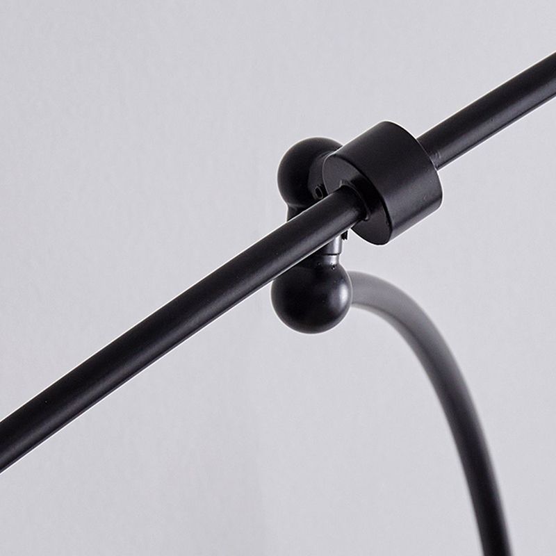 Carins Modern Vägglampa, Båge, Metall/Glas, Svart/Guld, Sovrum