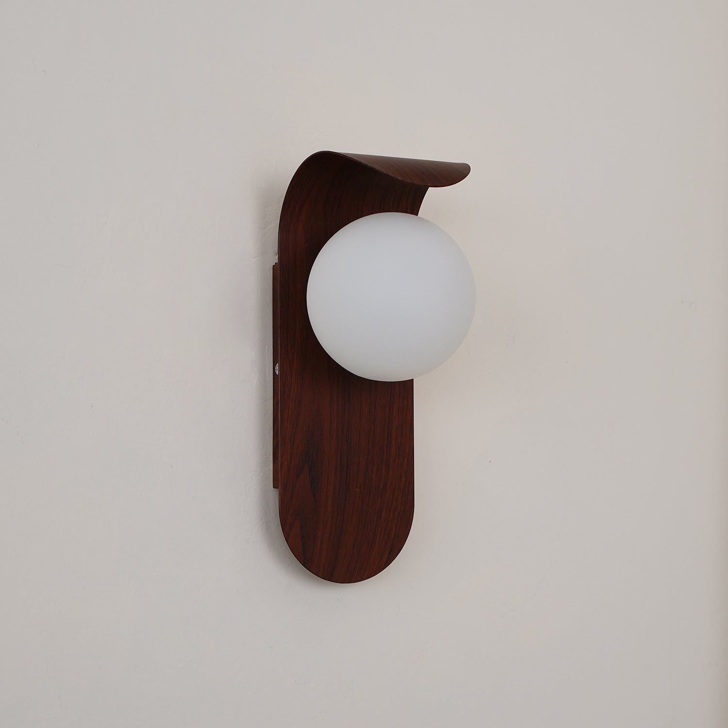 AuraWood Light – Retro trä-akrylglas LED vägglampa