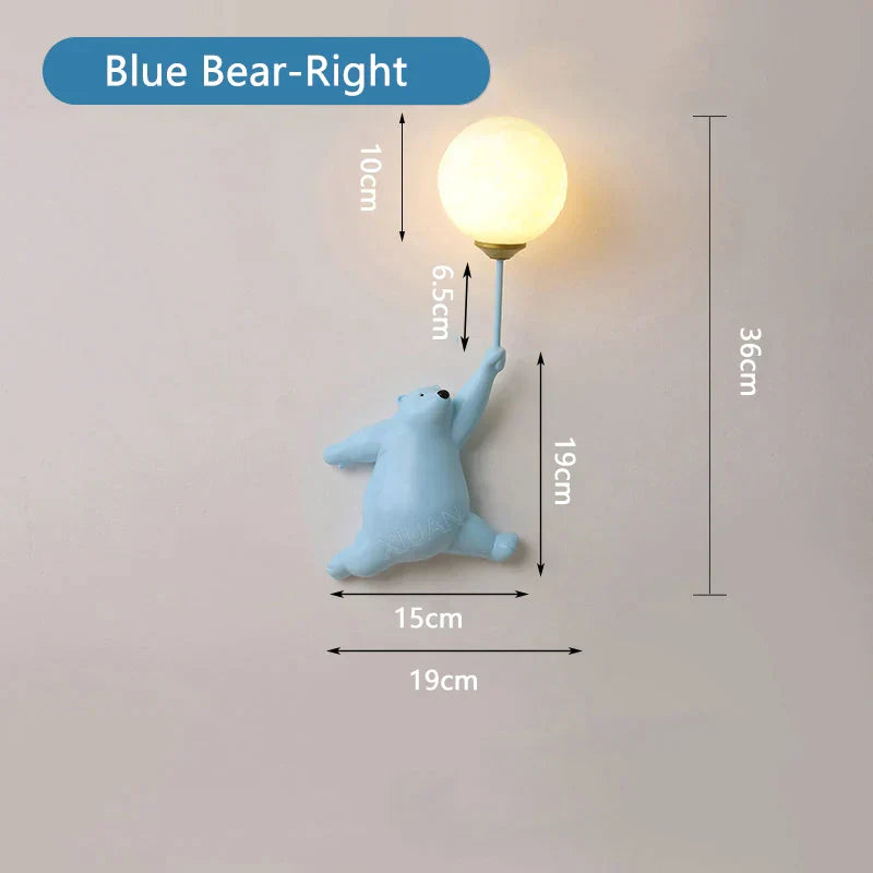 KinderDroom - Tecknad Vägglampa för Barn