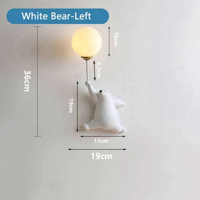 KinderDroom - Tecknad Vägglampa för Barn