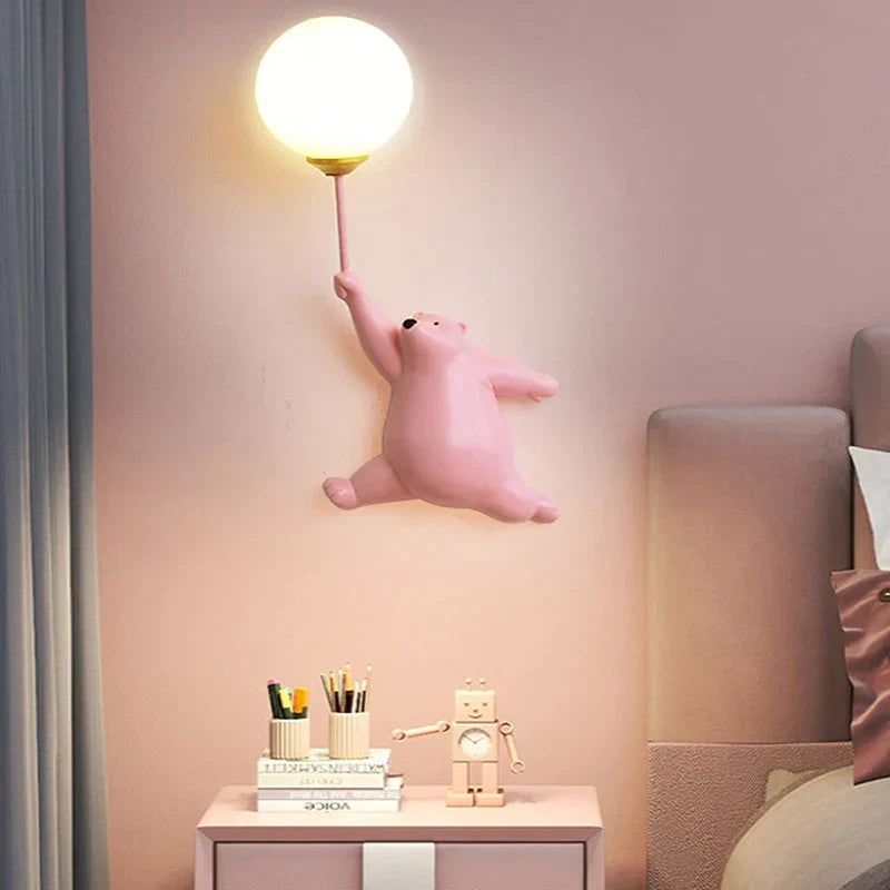 KinderDroom - Tecknad Vägglampa för Barn