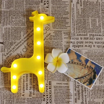 LumiZoo - LED Giraff Nattlampa för Barn, Dimbar Skrivbordslampa &amp; Sängrumsdekoration