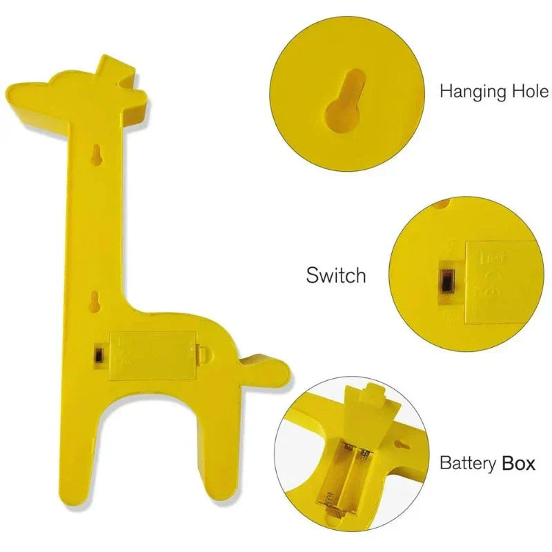 LumiZoo - LED Giraff Nattlampa för Barn, Dimbar Skrivbordslampa & Sängrumsdekoration