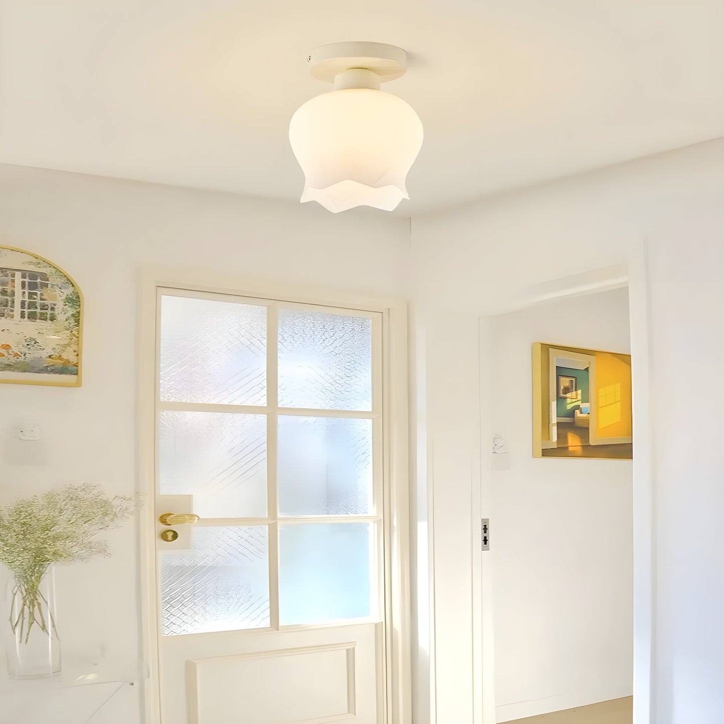 CeramiLume Lampa - Nordisk keramik glas LED Lampa