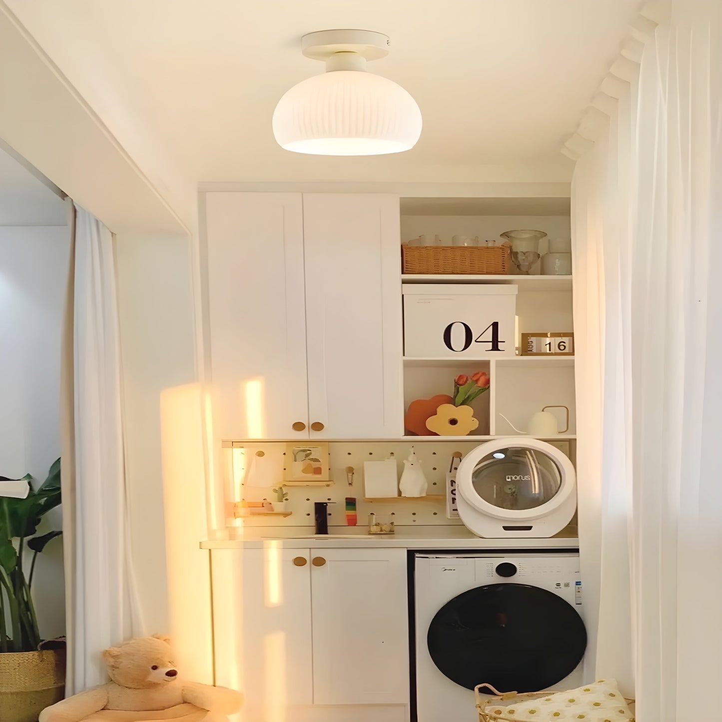 CeramiLume Lampa - Nordisk keramik glas LED Lampa