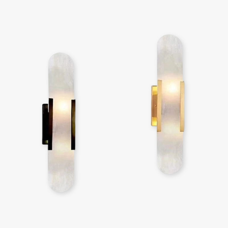 Chen LED Vägglampa Svart/Guld - Matsal/Recension - Metall/Dolomit