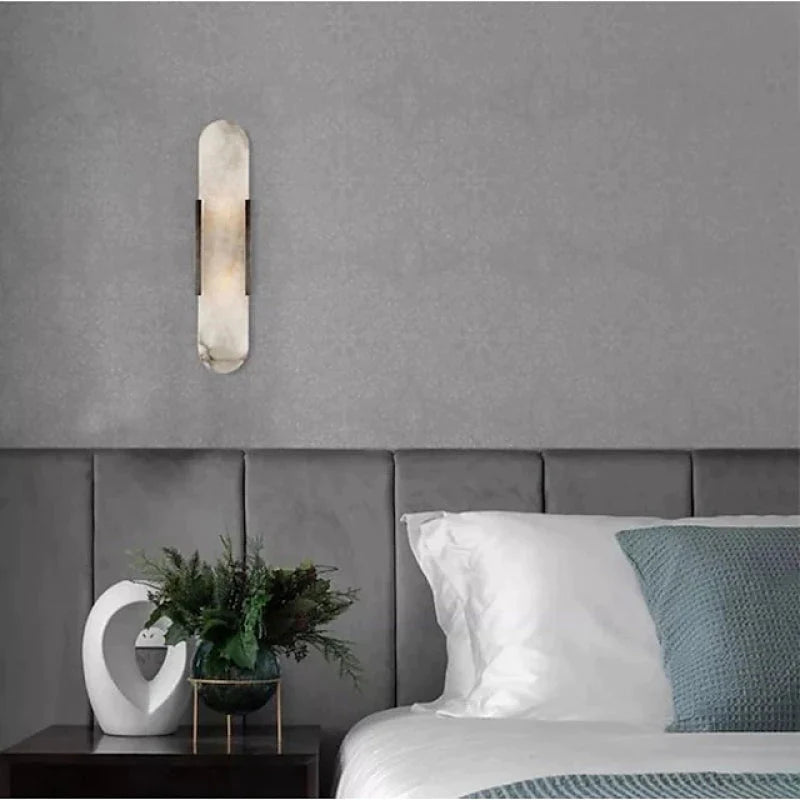 Chen LED Vägglampa Svart/Guld - Matsal/Recension - Metall/Dolomit