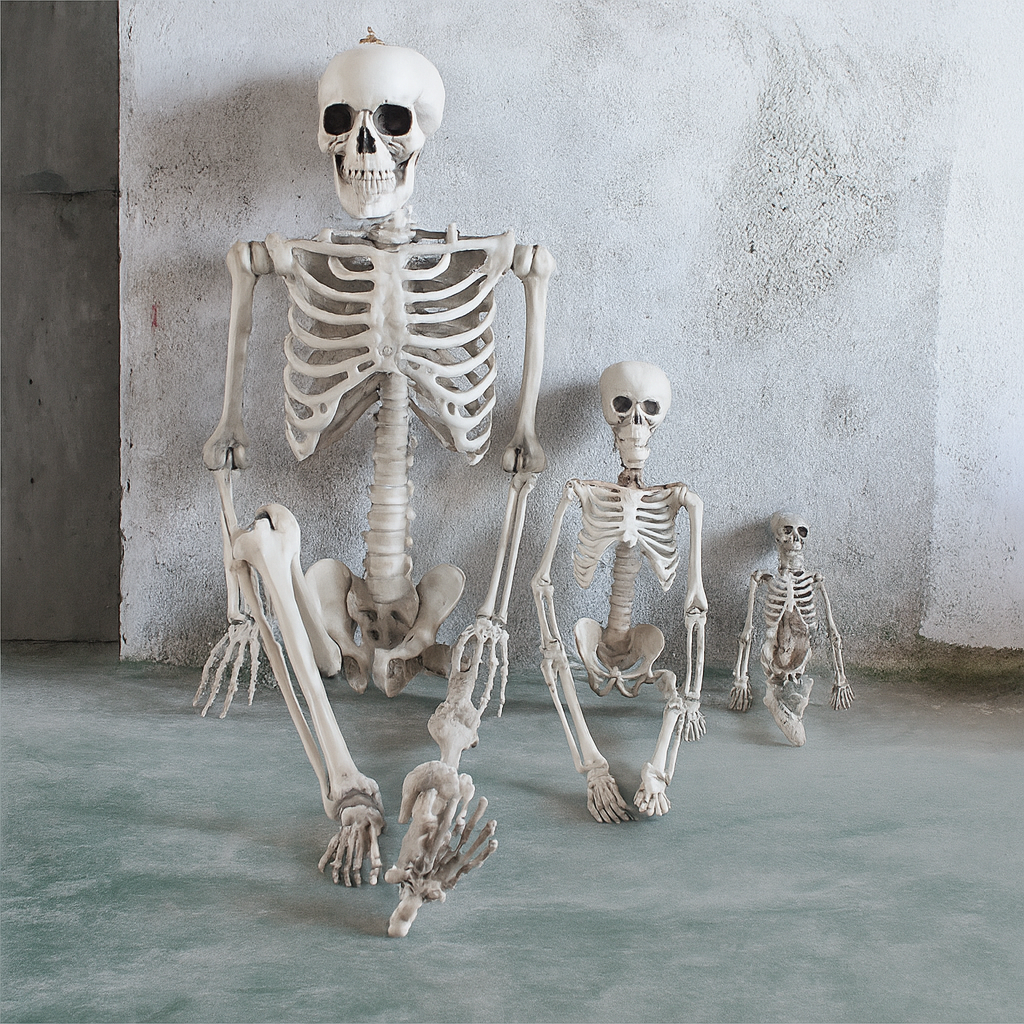 Verklig liv-storlek Halloween skelettdekoration