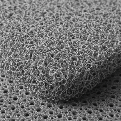 Quick-Drain Duschmatta | Halkfri Loofah Textur | 24x16&quot; | Säker för Barn &amp; Äldre