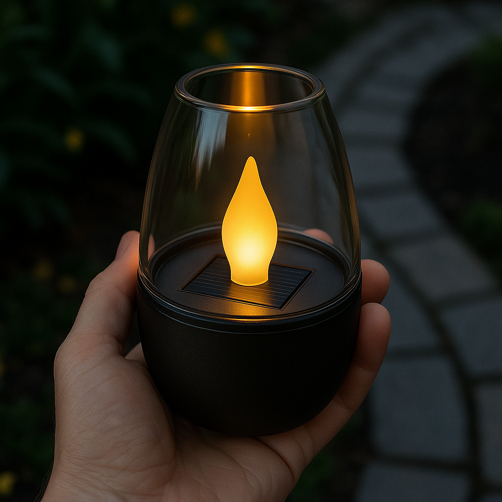 Solar Utomhusljus | Varm Vit LED | Vattentålig IP44 | 6–8h Drifttid | Ingen Viktättning