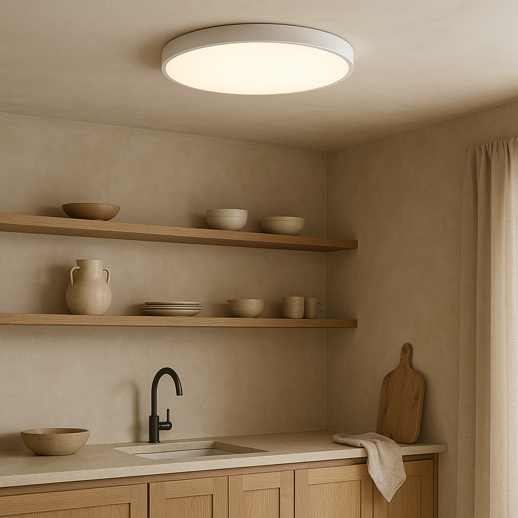 Ultra-tunn LED taklampa | 12" inbyggd | 1" tunn profil | LED