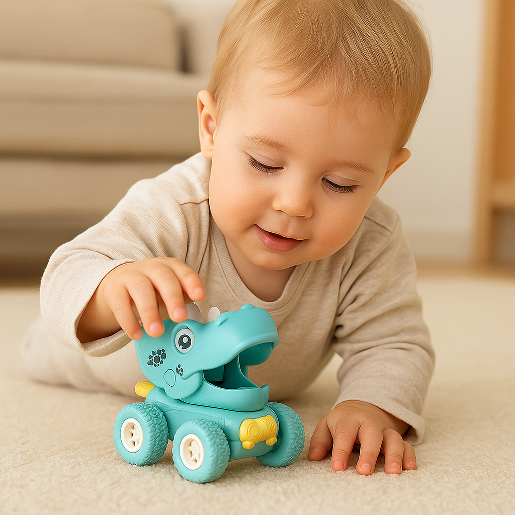 PUSH &amp; DRIVE – DINO MONSTER TRUCKS