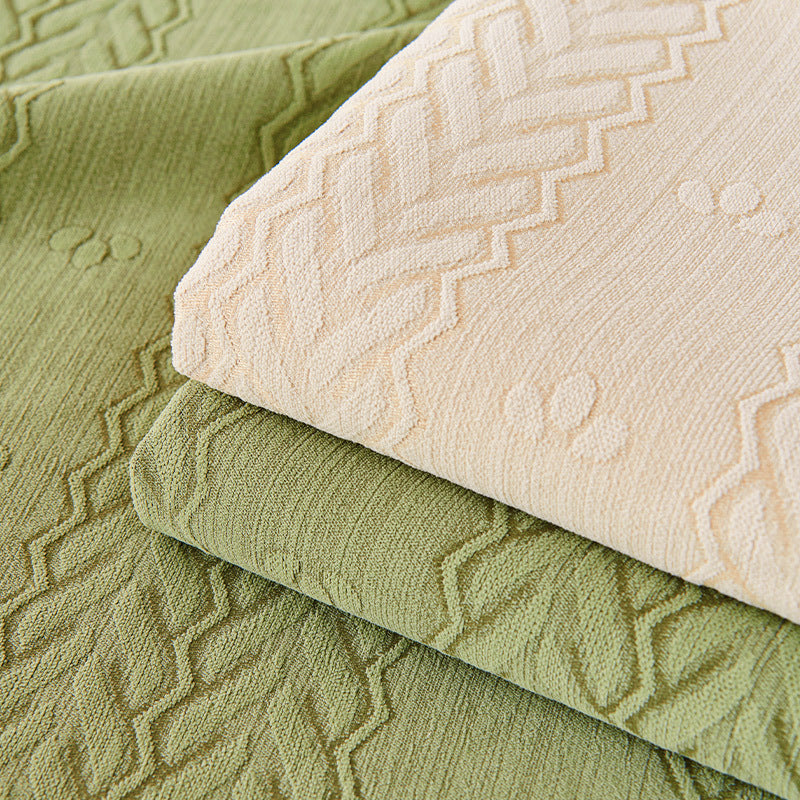 Chenille Veteörontryckt Andningsbar Halkfri Sofföverdrag