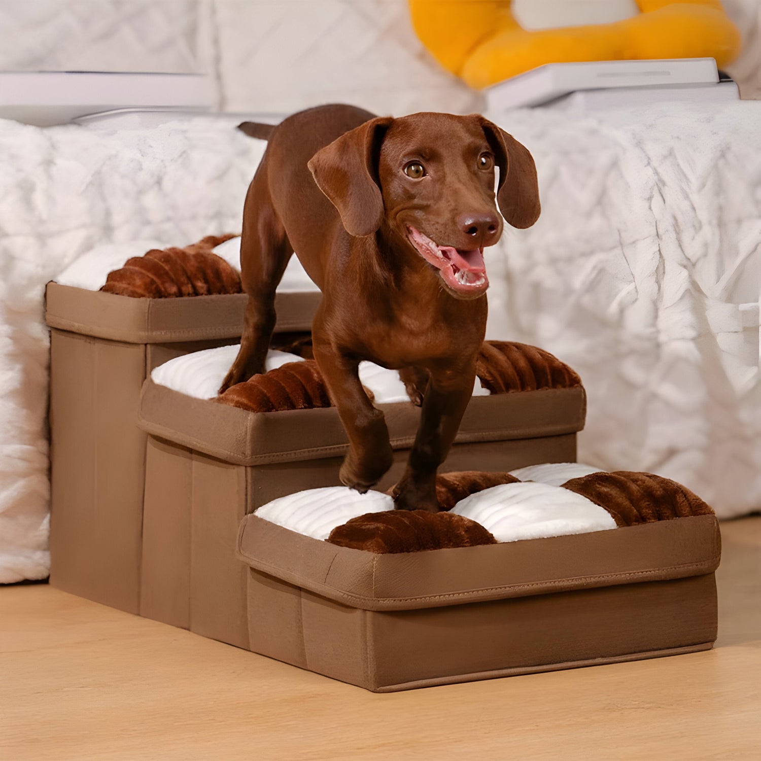 FetchFold Hundetrappa – Håndlaget hundetrappa med oppbevaring