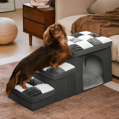 FetchFold Hundetrappa – Håndlaget hundetrappa med oppbevaring