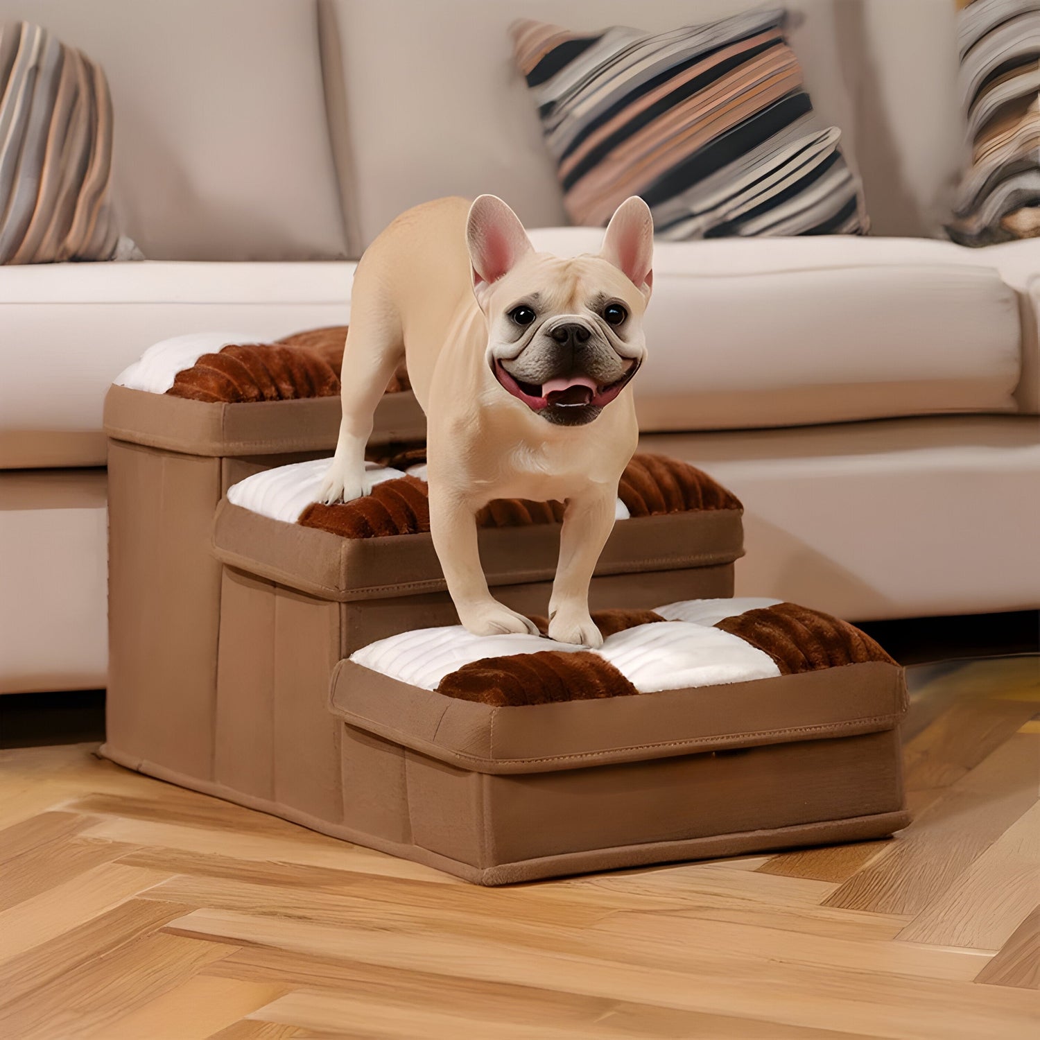 FetchFold Hundetrappa – Håndlaget hundetrappa med oppbevaring