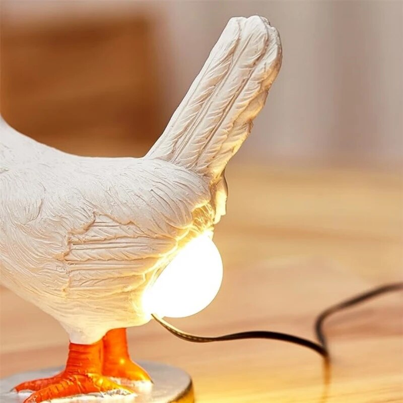 Söt &amp; Rolig Kyckling Bordslampa