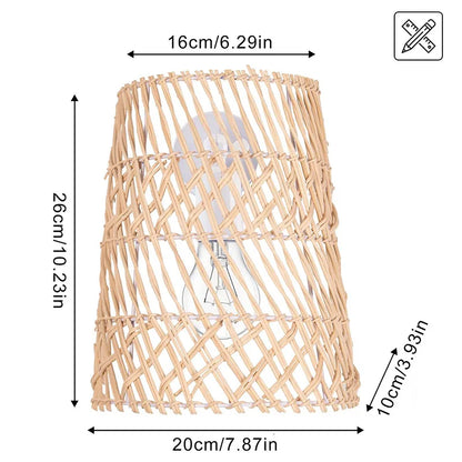 RattanGlow - Boho Vägglampa av Handgjord Rotang – Stämningsfull Belysning