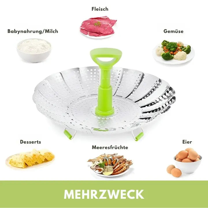 Carvallo - faltbar sömlös ångkokare