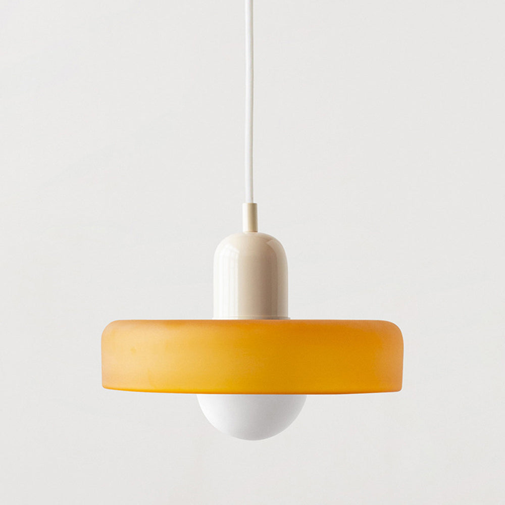 Bauhaus Färgglad Glas Hänglampa