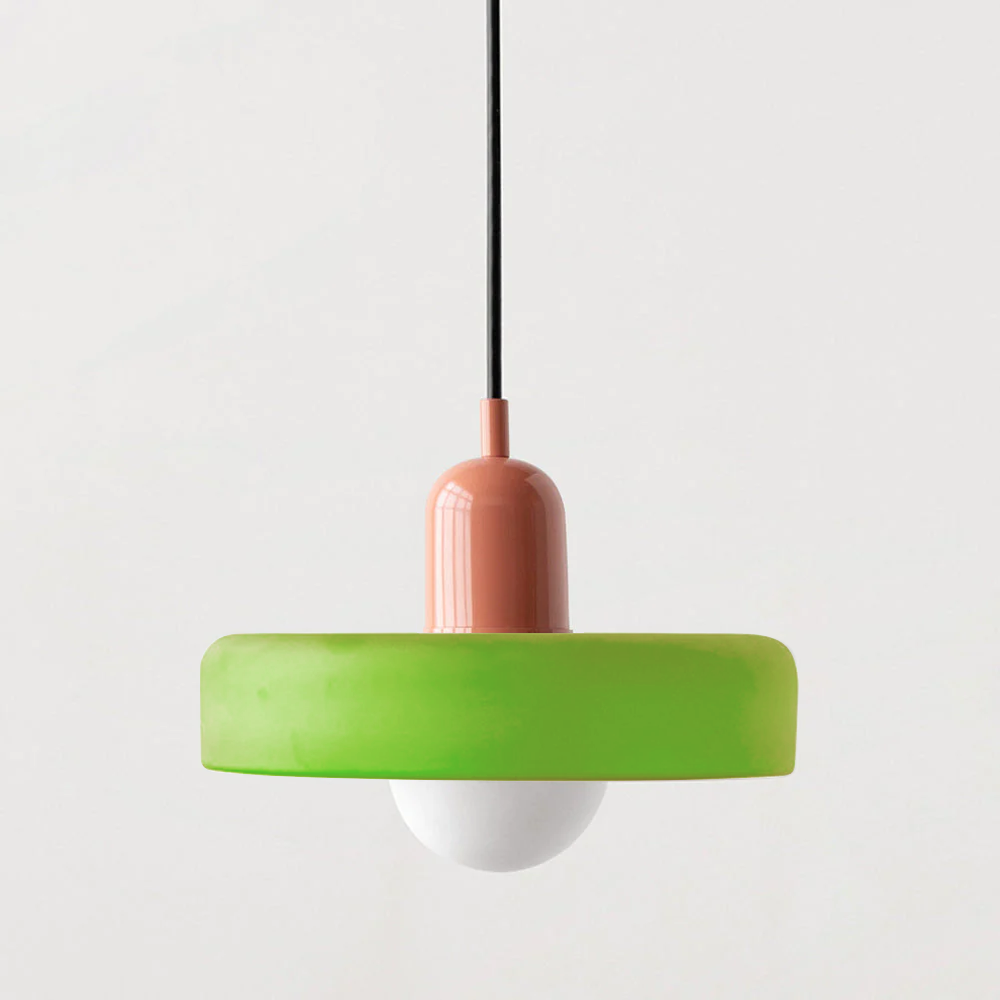 Bauhaus Färgglad Glas Hänglampa