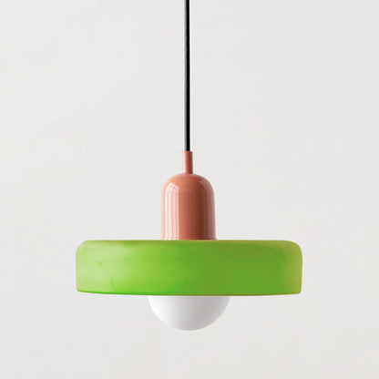 Bauhaus Färgglad Glas Hänglampa