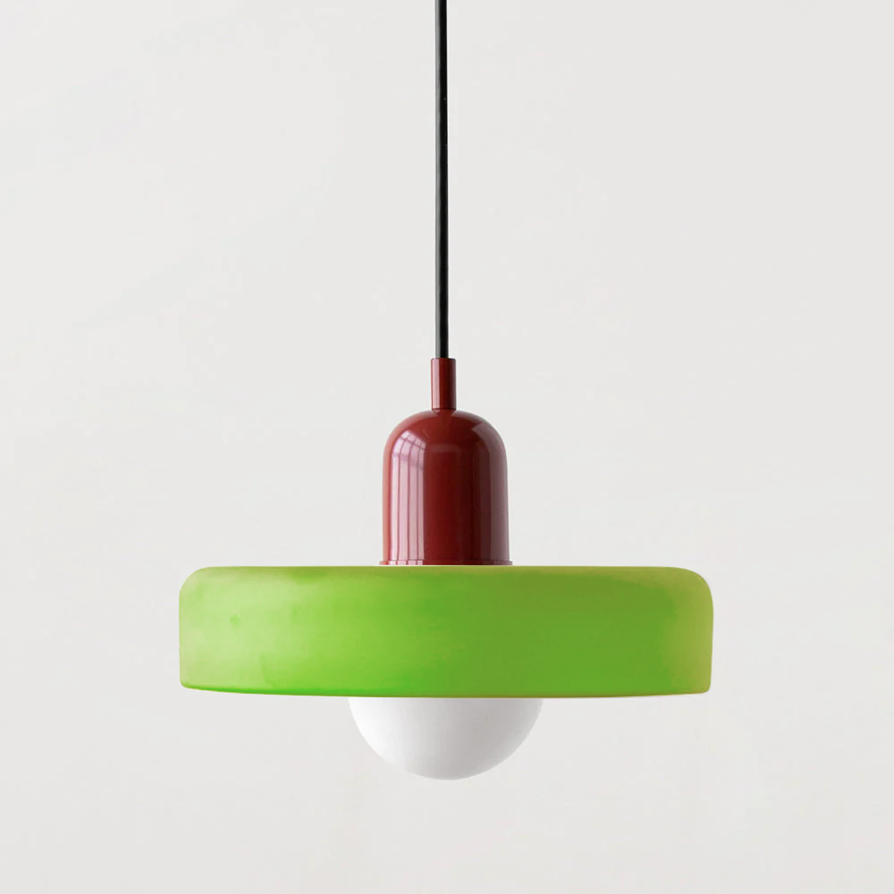 Bauhaus Färgglad Glas Hänglampa