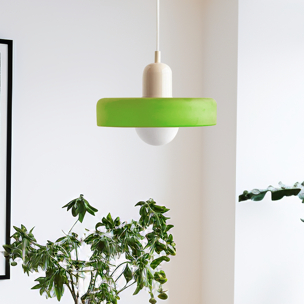 Bauhaus Färgglad Glas Hänglampa