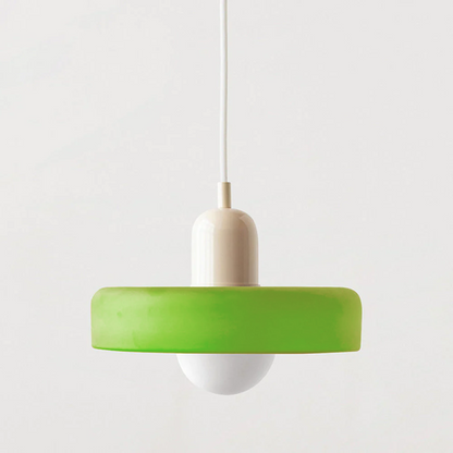 Bauhaus Färgglad Glas Hänglampa