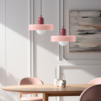 Bauhaus Inspired Colorful Glass Pendant Lamp