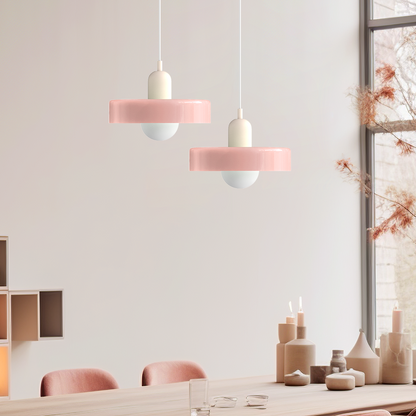 Bauhaus Inspired Colorful Glass Pendant Lamp