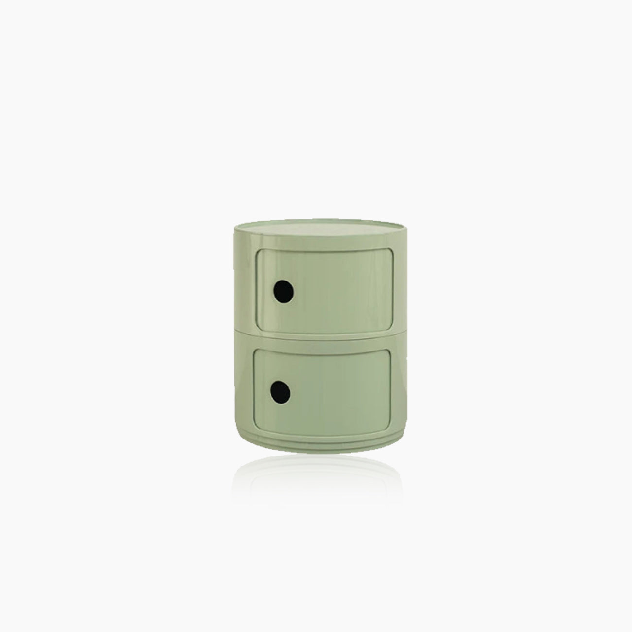 Nera Krog | Fatformad design-sidobord med trähylla