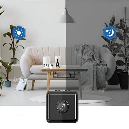 Kompakt trådlös WLAN-övervakningskamera – Minikamera med live streaming
