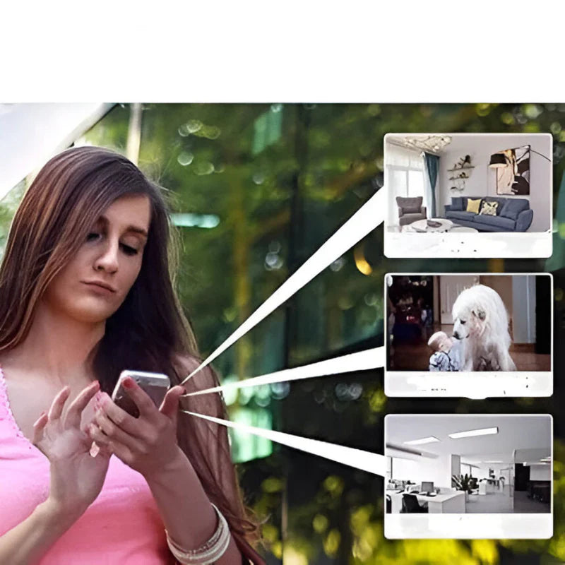 Kompakt trådlös WLAN-övervakningskamera – Minikamera med live streaming