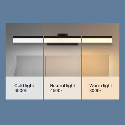 Samtida svart LED-spegel badrumslampa