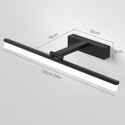 Samtida svart LED-spegel badrumslampa