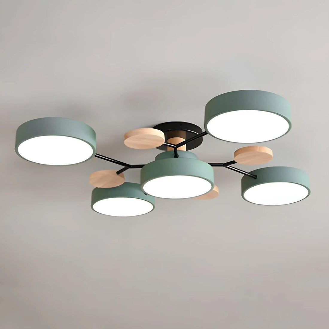 Iron LED Taklampa | Modern Semi-Flush Belysning | 33.46 till 37 tum | Stilig Hemdekoration