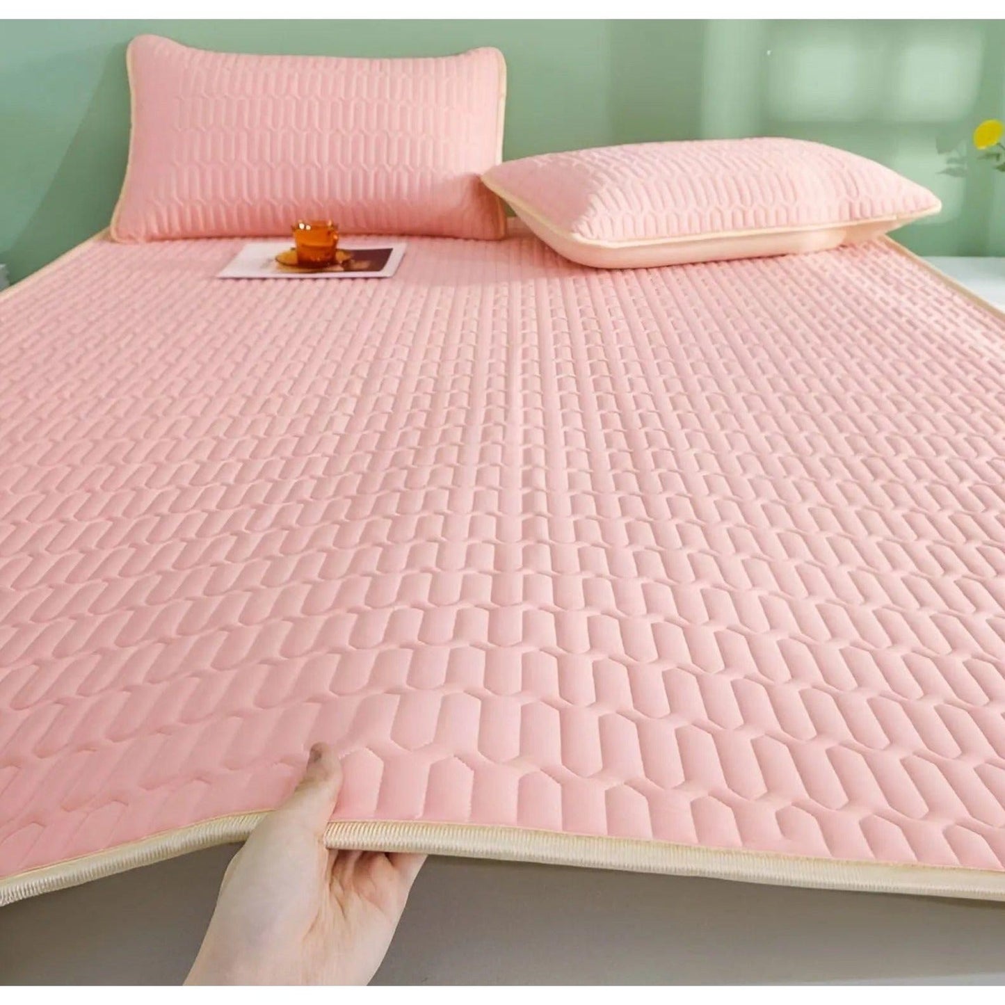 CoolDream Set - Latex Kylmadrass Set med Kuddöverdrag