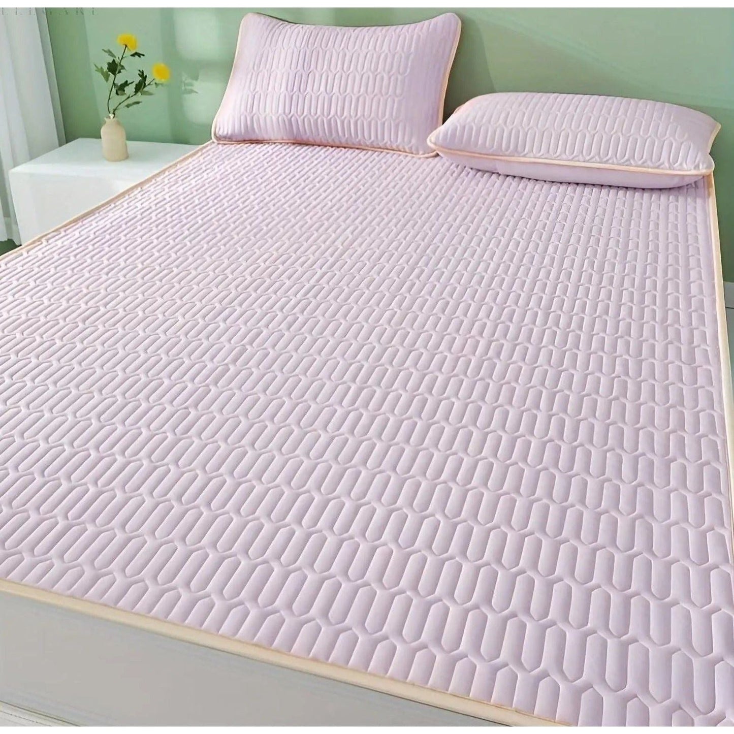 CoolDream Set - Latex Kylmadrass Set med Kuddöverdrag