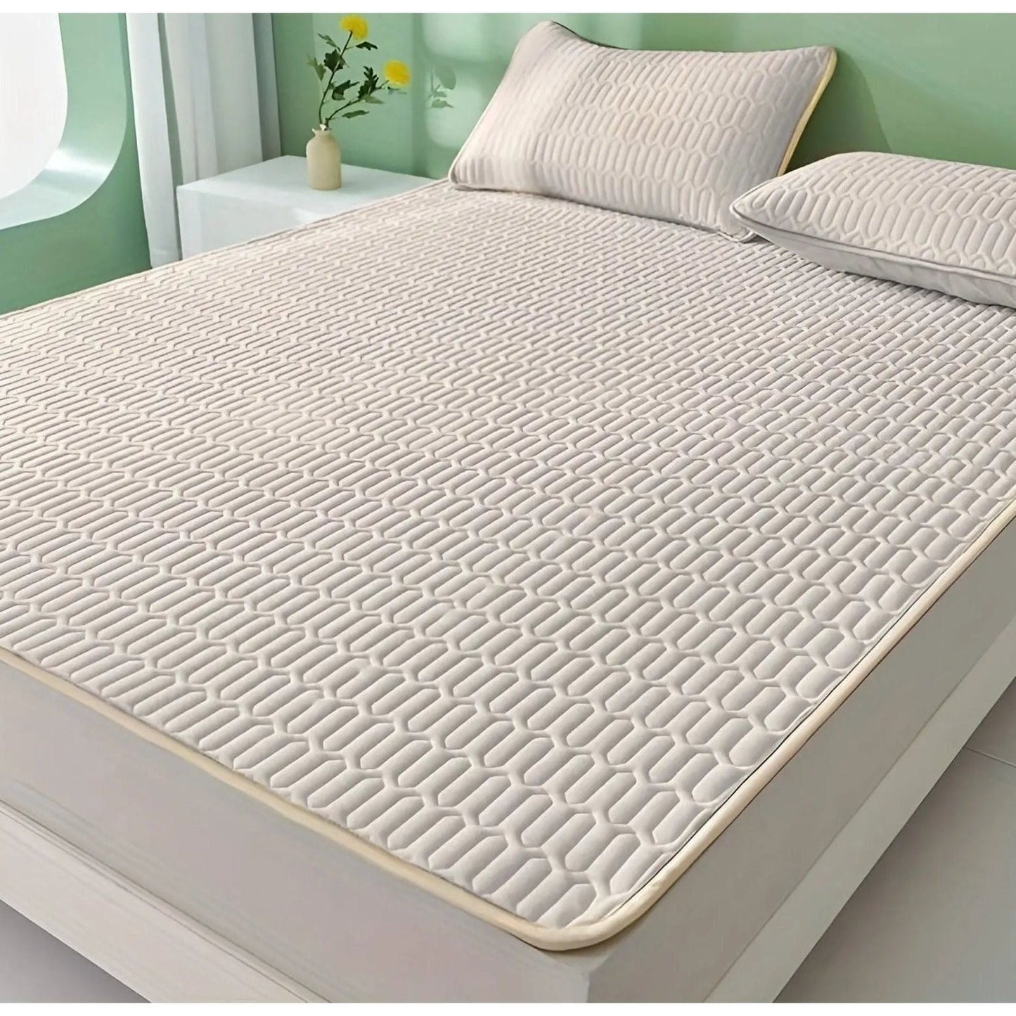 CoolDream Set - Latex Kylmadrass Set med Kuddöverdrag