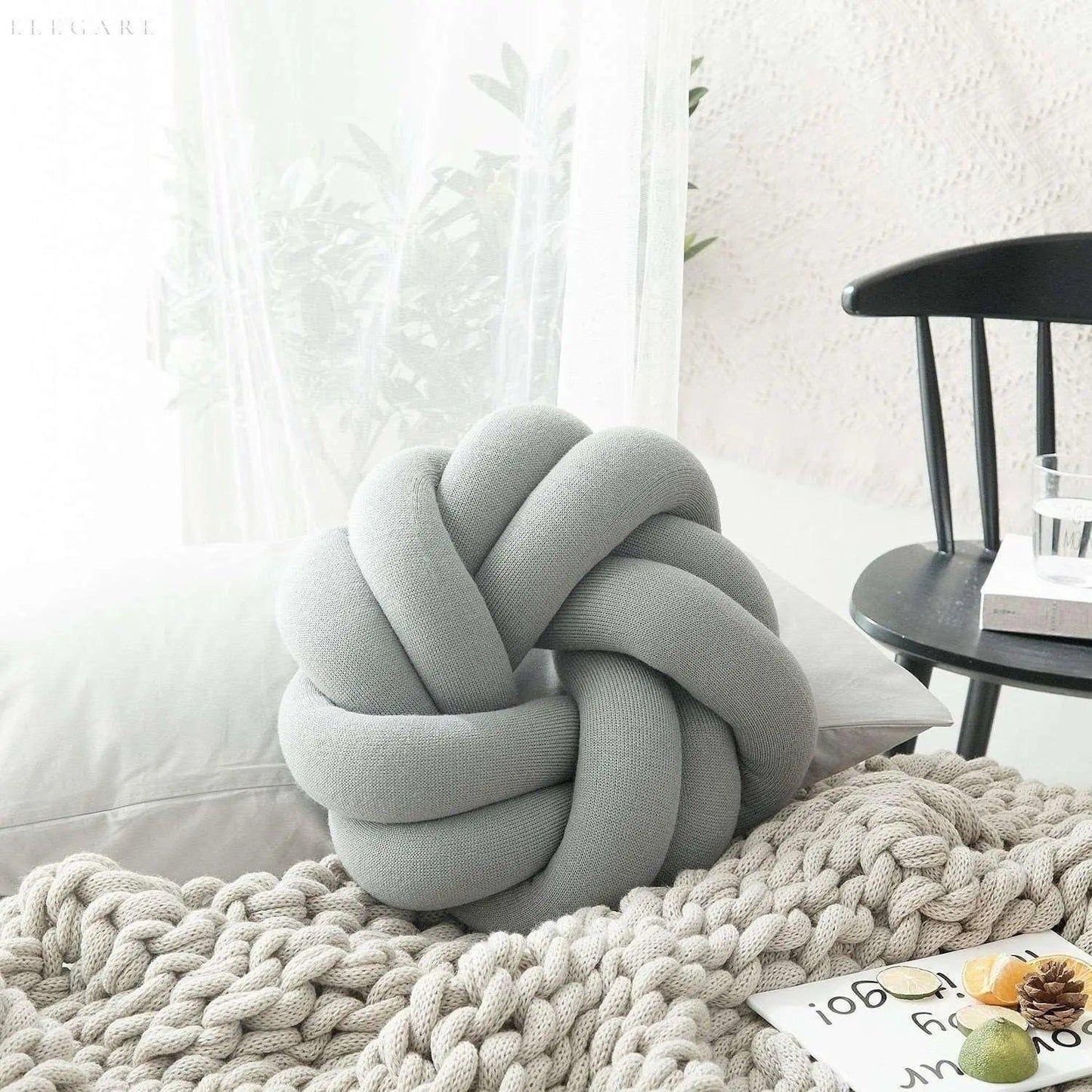 Cotton Knot Pillow - Bomullsknutkudde