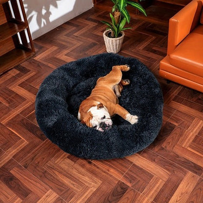 Lugnande Faux Fur Tvättbar Hundbädd Kudde