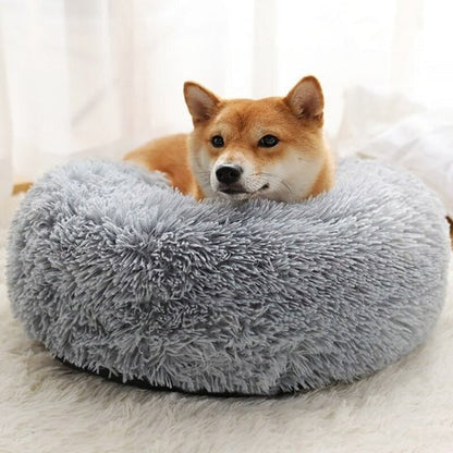 Lugnande Faux Fur Tvättbar Hundbädd Kudde